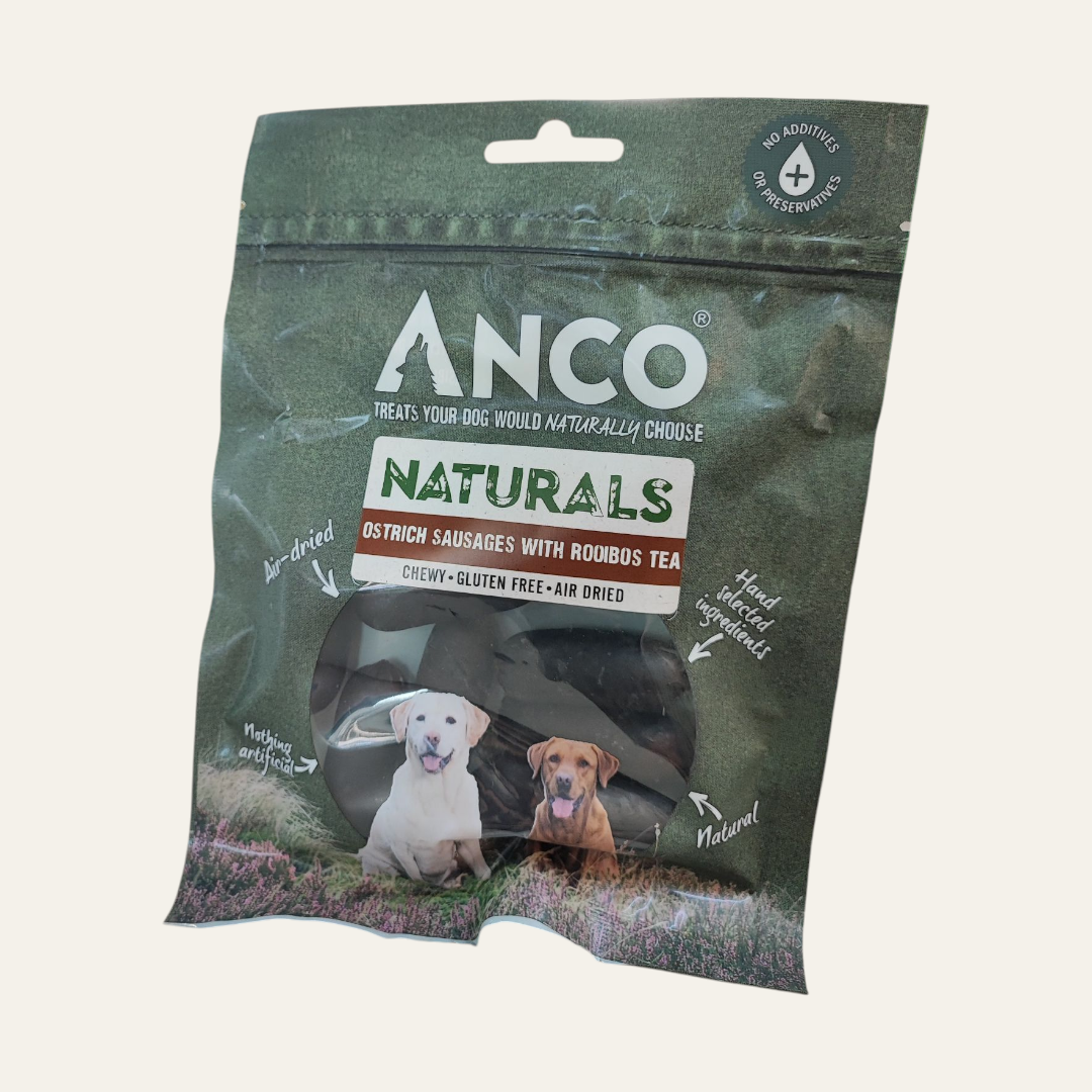 Anco Naturals Ostrich Sausages with Rooibos 85g