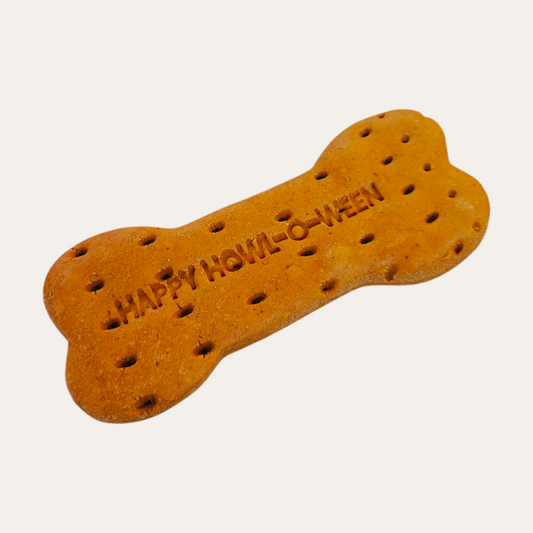Happy Howloween Peanut Butter Biscuit Bone