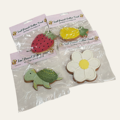 Four Iced Biscuits