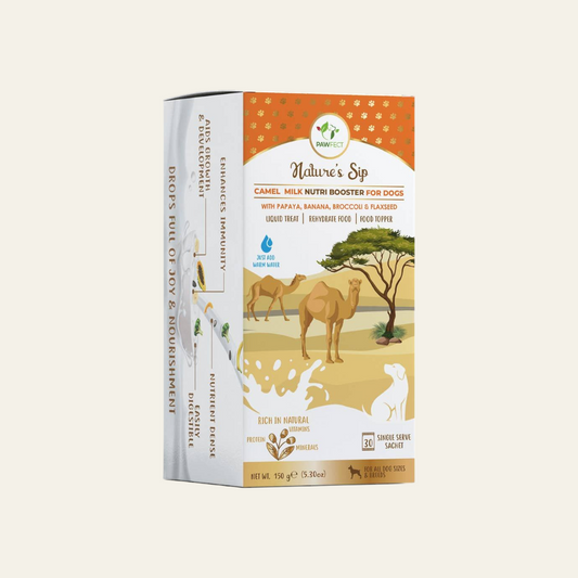 Pawfect Nature's Sip Camel's Milk with Papaya, Banana, Broccoli & Flaxseed