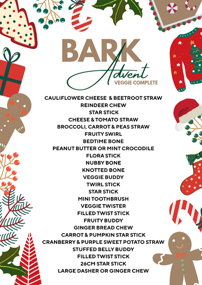 BARK Advent Calendar VEGGIE COMPLETE | PRE ORDER | This must be ordered separately to other items