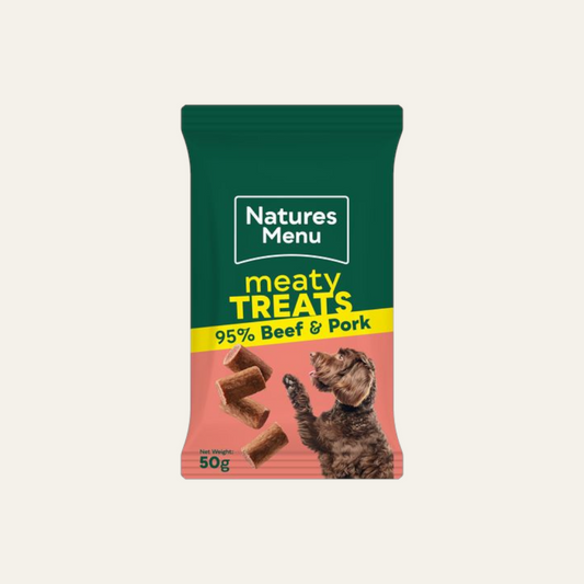 Natures Menu Real Meaty Dog Treats Beef & Pork
