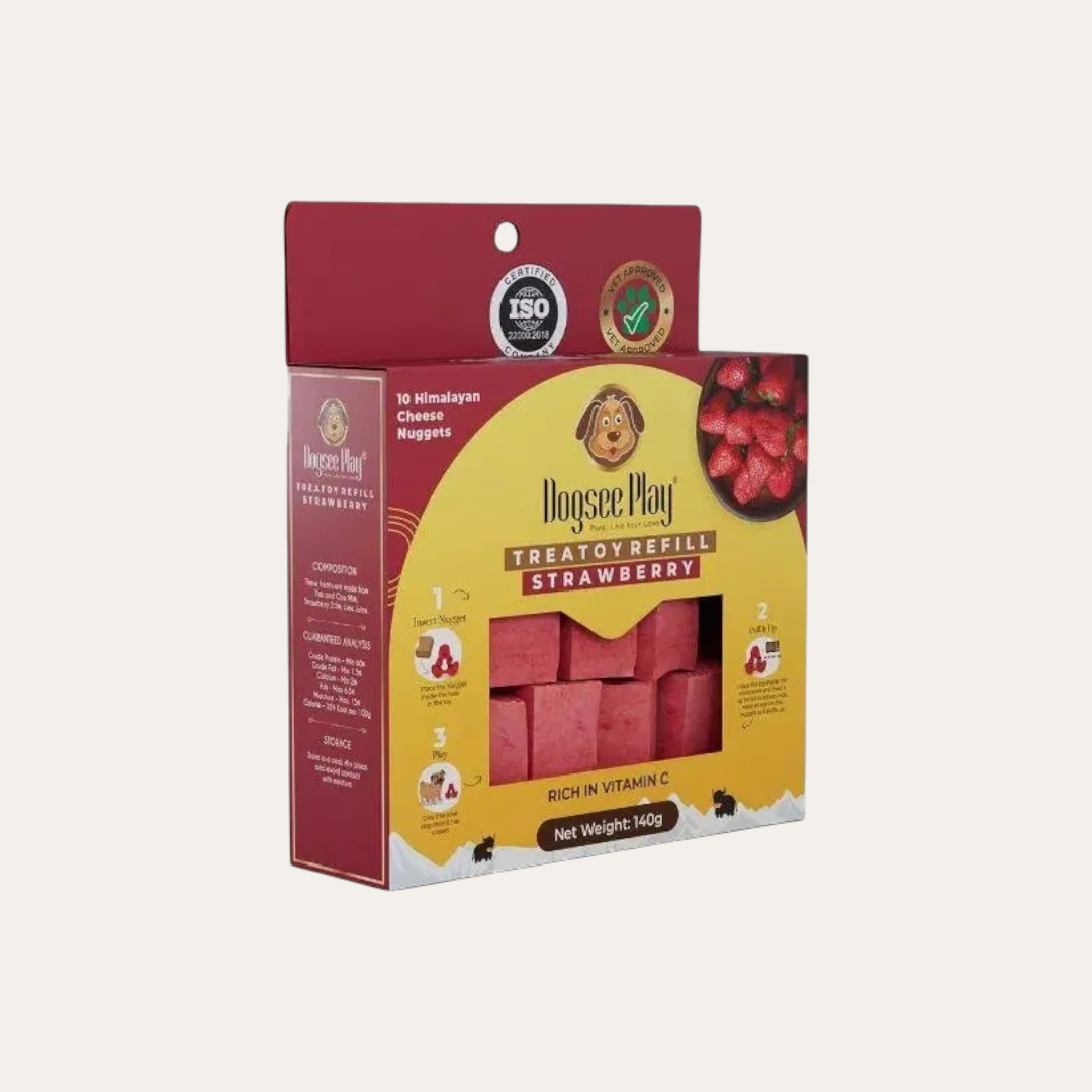 Dogsee Play Yeti Refill Pack Strawberry 10 piece 140g