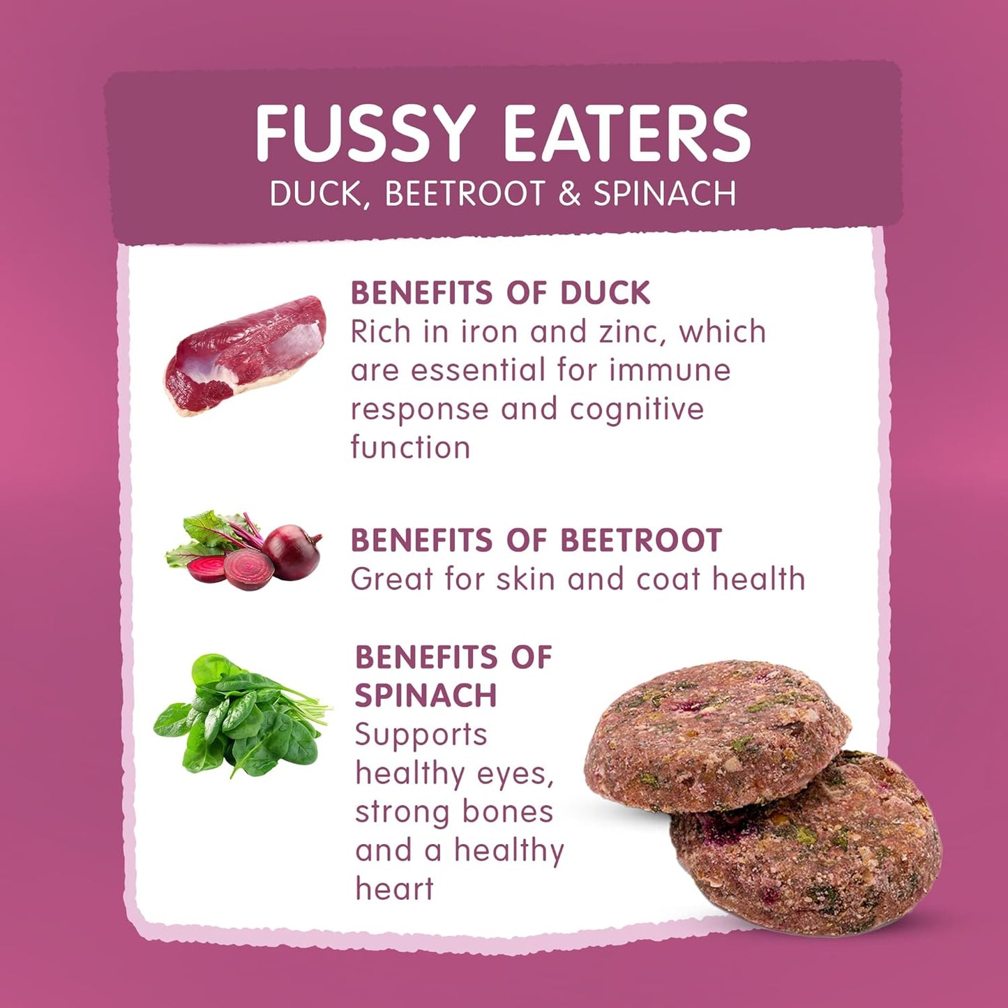 Frozzys Happy Gut Softbakes|  Duck, Beetroot & Spinach