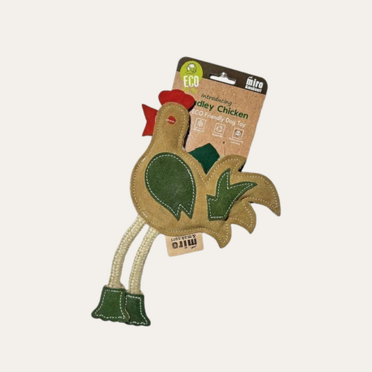 Chadley Chicken- Eco Leather Dog Toy
