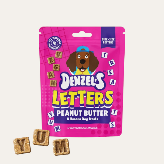 Denzel’S Letters Peanut Butter & Banana Dog Treats 90g