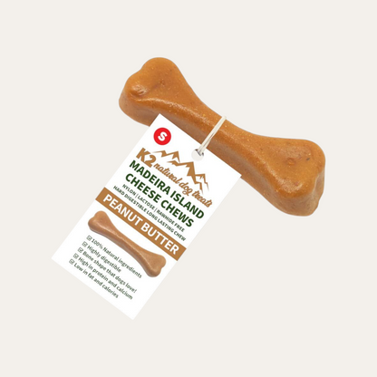 K2 Madeira Island Cheese Chews Peanut Butter | 3 Sizes