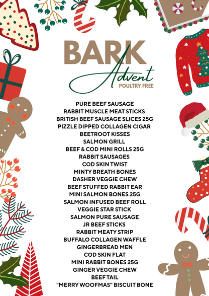 BARK Classic Advent Calendar & REFILL | PRE ORDER | This must be ordered separately to other items