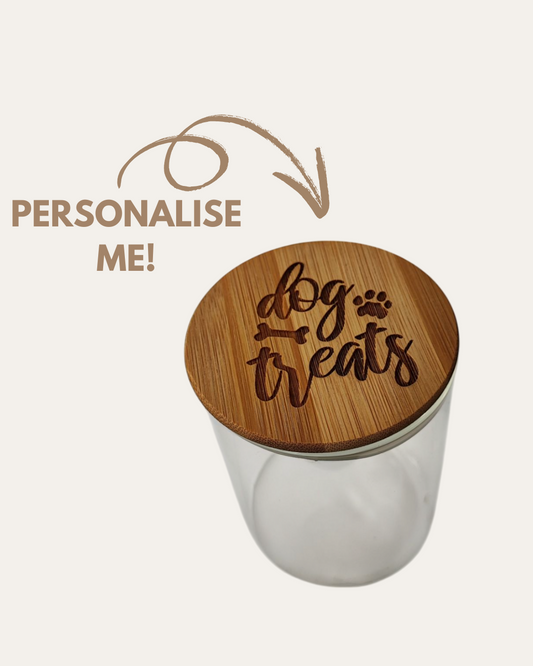 Engraved Personalised Treat Jar