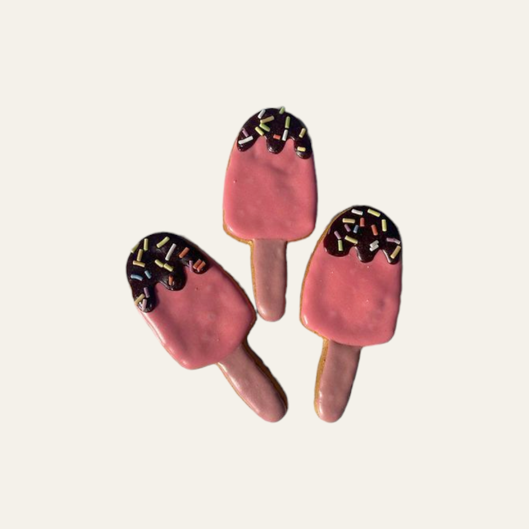 Four Iced Biscuits