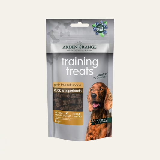 Arden Grange Dog Training Treats Grain Free Duck and Superfoods 80g