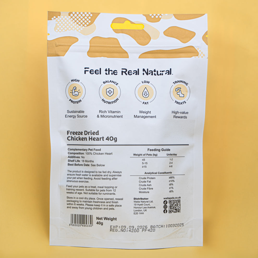 Waita Freeze Dried Chicken Heart 40g