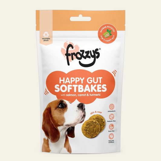 Frozzys Happy Gut Softbakes| Salmon, Carrot & Tumeric