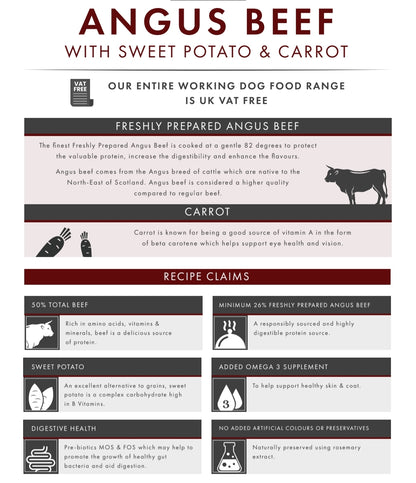 BARK Dried Food Angus Beef with Sweet Potato & Carrot 2kg - Adult Dog