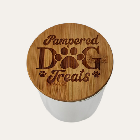 Pampered Dog Treats Jar