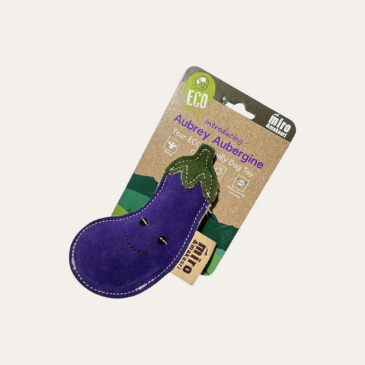 Aubrey Aubergine - Eco Leather Dog Toy