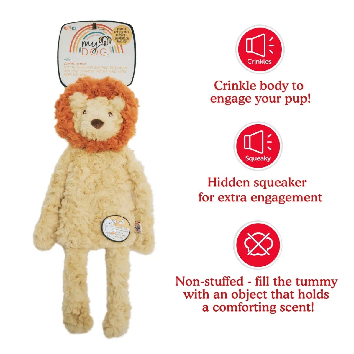 Lion Plush Toy | Stuffable Tummy